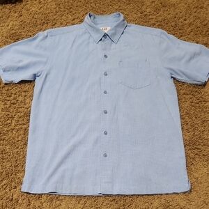 Cutter & Buck Light Blue Short-Sleeve Button-Down Shirt
